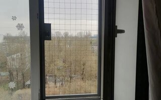 решетка-антикошка одностворчатая с открыванием